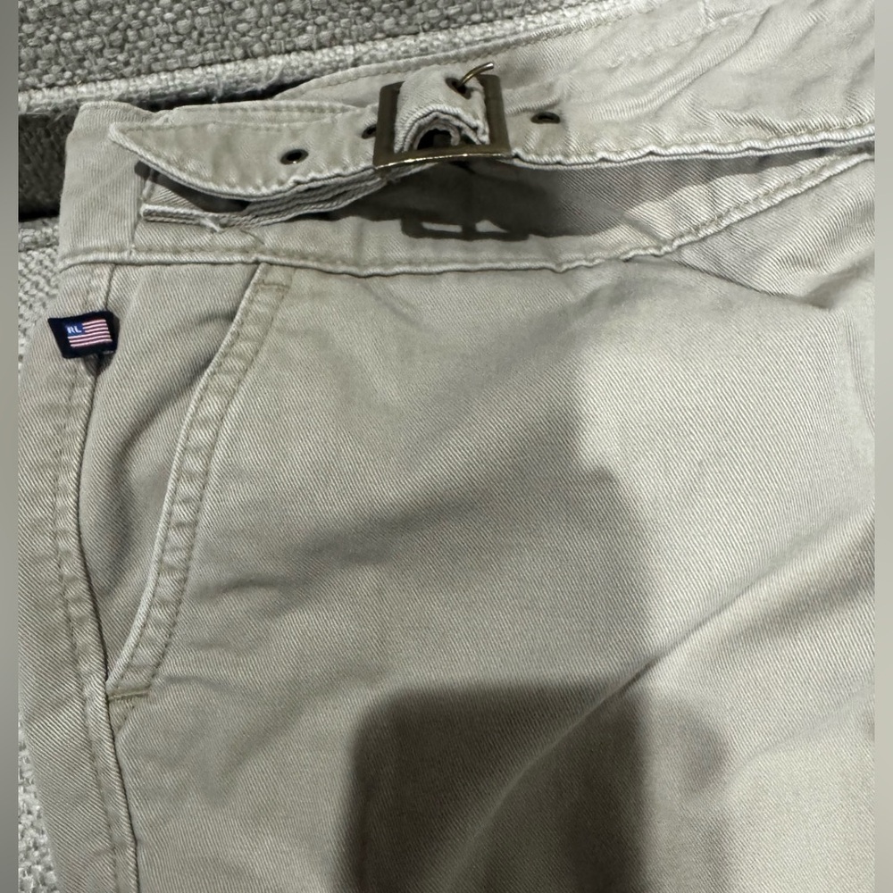 Women’s RALPH LAUREN double buckle khakis. Bootcut. Hip hug. Size 10.